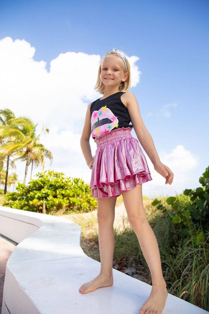 Metallic Skort